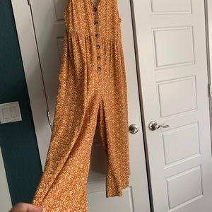 Madewell orange jumpsuit